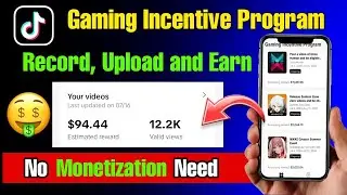 Tiktok Gaming Incentive Program | Earn $50 Daily Profit | Tiktok New Monetization Update 2024