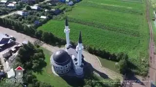 Аэросъемка села Большое Рыбушкино (мечеть Абдулхамита Садекова)