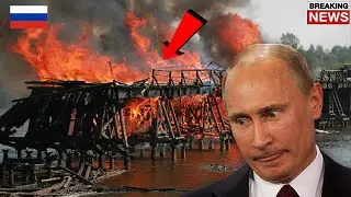 5 MINUTES AGO! BIG EXPLOSION! Ukrainian Army Blow Up Russian Bridge in Melitopol!