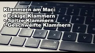 Eckige Klammer am Mac: Sonderzeichen einfügen!