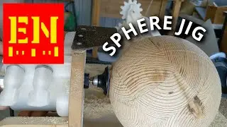 Big Wooden Balls - I explain my jig for cutting spheres