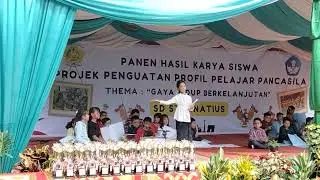 Drama Musikal Peduli Lingkungan dibawakan oleh siswa Kelas 3B SD St Ignatius Medan Johor