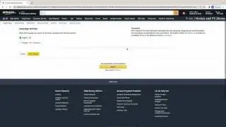 How to Change Language on Amazon
