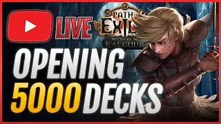x5000 STACK DECKS Opening🔴SMITE Warden Build Blasting [PoE 3.25]
