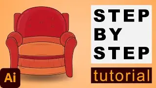 How to draw a Sofa in illustrator | illustrator Step by Step Tutorial