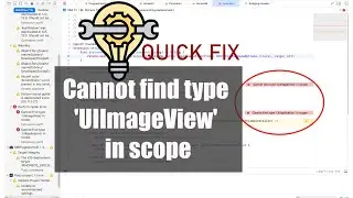 Cannot find type 'UIImageView' in scope | XCODE 13 ERROR
