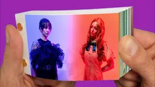 WEDNESDAY VS M3GAN The Dance Off Flipbook Animation