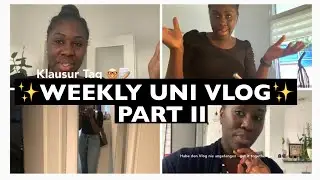 WEEKLY UNI VLOG TEIL 2I TAG DER ERSTEN KLAUSUR & VORBEREITUNG,VORLESUNG & HAUSHALT▹Simplyflorence x