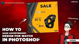 How To Make Instagram Post Design For Watch In Photoshop - Photoshop Tutorials #shorts