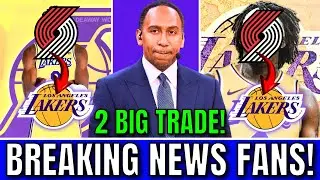 COMMERCIAL OFFICIAL! LAKERS BRINGING 2 BLAZERS STARS!? TODAY'S LAKERS NEWS