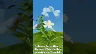 Procedural Butterfly Animation Blender 4.1  | Blender tutorial