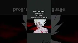 when you learn hello world in a new language 