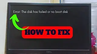 Error: The Disk Has Failed Issue Problem | How To Fix???
