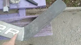 Ремонт клюшки Bauer super sonic.    Треснул крюк.
