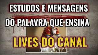 ESTUDOS E LIVES DO CANAL PALAVRA QUE ENSINA! UM RECADO IMPORTANTE PARA VOCÊ QUE AMA A BÍBLIA!