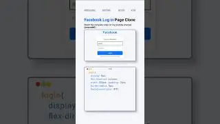 How to Create Facebook Login Page Using HTML CSS 