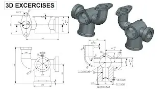 Siemens NX Modeling Tutorials | Create 2D Drawing from 3D Model