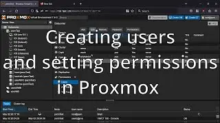 How to create users and set permissions in Proxmox