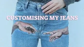 customising my jeans | CREATION OF ADAM
