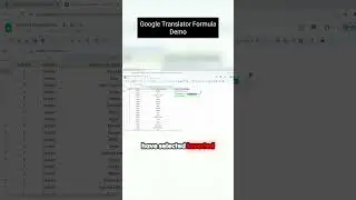 Mastering Google Translate Formula in Google Sheets | Excel Data Localization Tutorial