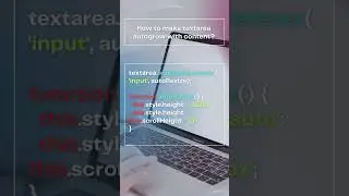JS - How to make textarea autogrow with content