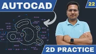 AutoCAD 2024 In Hindi | 2D Drawing Exercise | Part 9 | Autocad tutorial for beginners in hindi