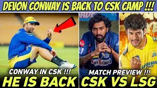 Devon Conway Is Back To CSK Camp 🤯 Shivam Dube Vs Krunal Pandya 🔥 CSK VS LSG
