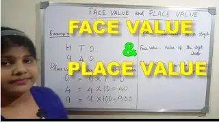 How to find face value and place value || place value and face value