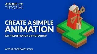 How to Create a Simple Animated Gif (Illustrator and Photoshop) / Animation