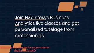 Learn Business Analytics with Live Online Classes and Certification