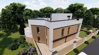 дом для узкого участка