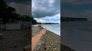 Штормом смыло пляж в Дивноморске сейчас 