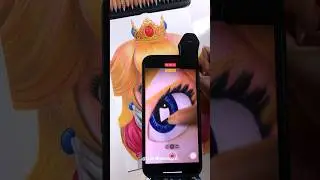 Princess Peach Drawing Transition Behind the Scenes! 
