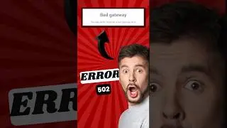 bad gateway error 502 