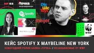 Кейс Spotify x Maybeline New York / Новогодний ролик банка «Точка»  /  Книга от WWF