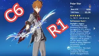 C6 Crowned Childe R1 Polar Star Showcase | Genshin Impact 2.2