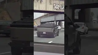 Spotting a Cybertruck from a Cybertruck 