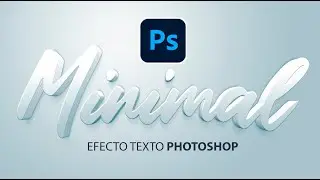Como hacer efecto de texto 3d blanco en photoshop