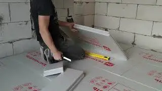 Подготовили основание для укладки тёплого пола!🔨