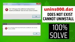 unins000.dat does not exist cannot uninstall || Software that Won't Uninstall