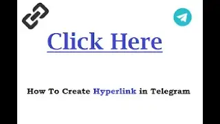 How To Add Hyperlink To Text in Telegram