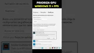 PRIORIZA GPU WINDOWS 11 + FPS 