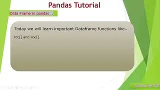 Pandas ioc[] And iloc[] Using Python Detailed Explanation.#pandas #python #pythonprogramming #coding