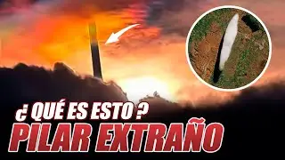 NUBES EXTRAÑAS Y UN MISTERIOSO PILAR OSCURO APARECE EN LOS CIELOS | Archivos de Divulgación