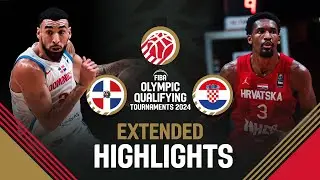 Semi-Finals: Dominican Republic 🇩🇴 vs Croatia 🇭🇷 | Extended Highlights | FIBA OQT 2024 Greece