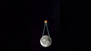 Размер солнца и луны 