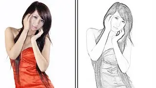 How To Convert Image Into Pencil Drawing - Photoshop Tutorial - Photoshop CC