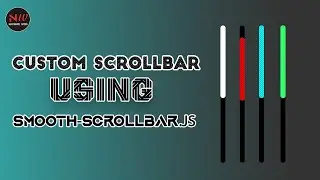 Create smooth-scrollbar using javascript || html css js || smooth-scrollbar.js