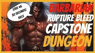 Diablo 4 Barbarian Capstone Dungeon Solo!