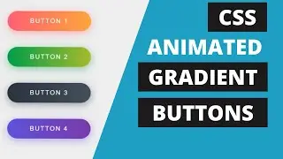 [ HTML | CSS ]  Animated Gradient Buttons